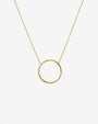 14K Gold Circle Necklace, photo 1