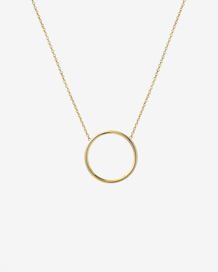 14K Gold Circle Necklace, photo 1