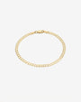 Pulsera de cadena cubana en oro de 14K, foto 1