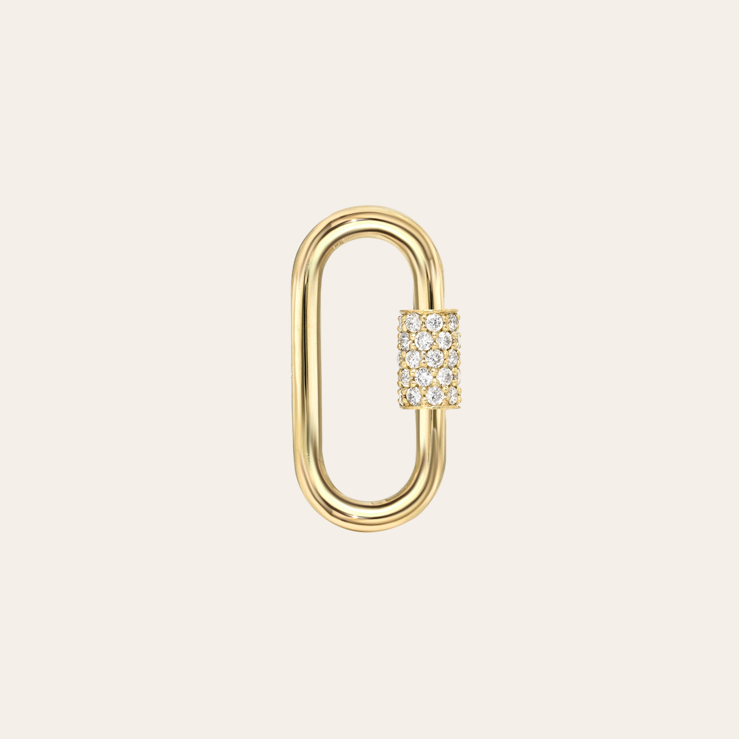 14K Gold Gemstone Carabiner Charm, photo 10