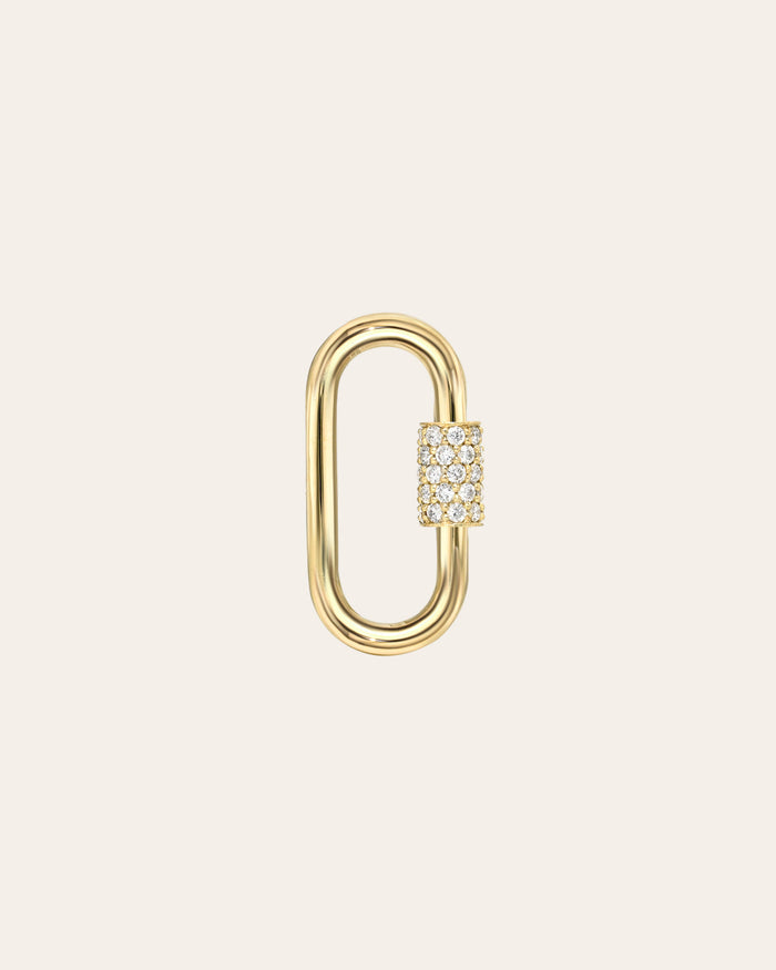14K Gold Gemstone Carabiner Charm, photo 10