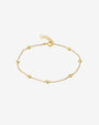 Pulsera de estaciones de diamantes en oro de 14K, foto 1