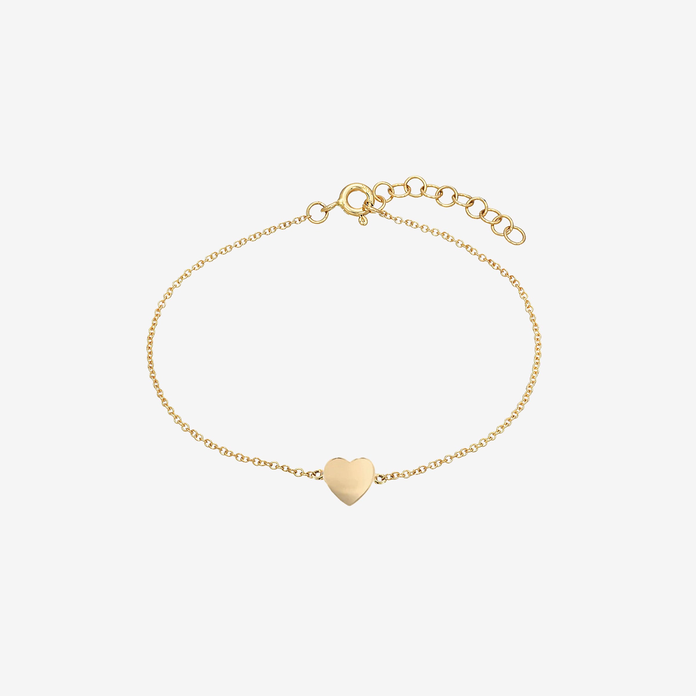 14K Gold Heart Anklet, photo 1