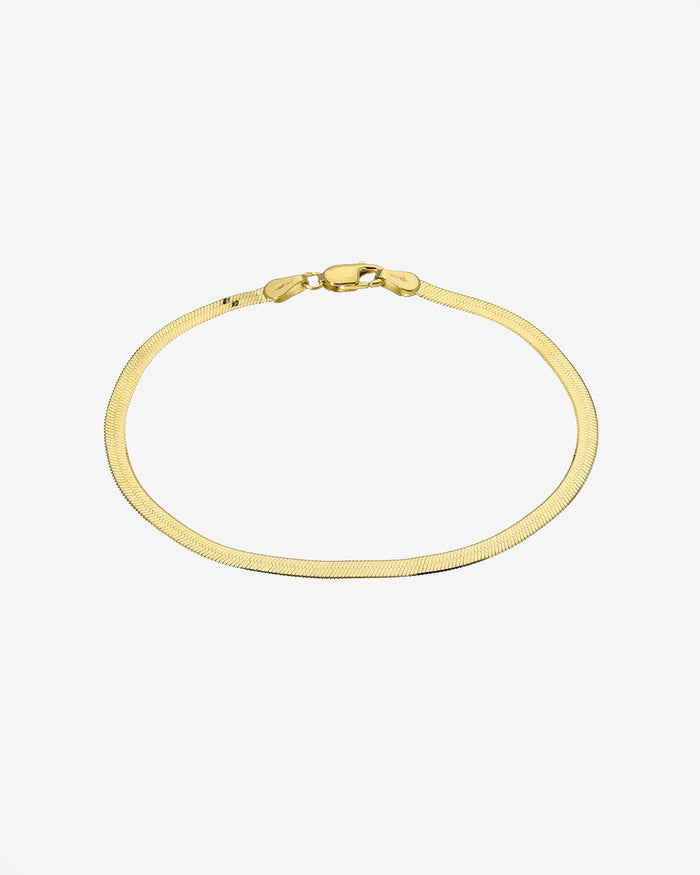 14K Gold Herringbone Bracelet, photo 1