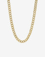 Collar de cadena barbada grande en oro de 14K, foto 1