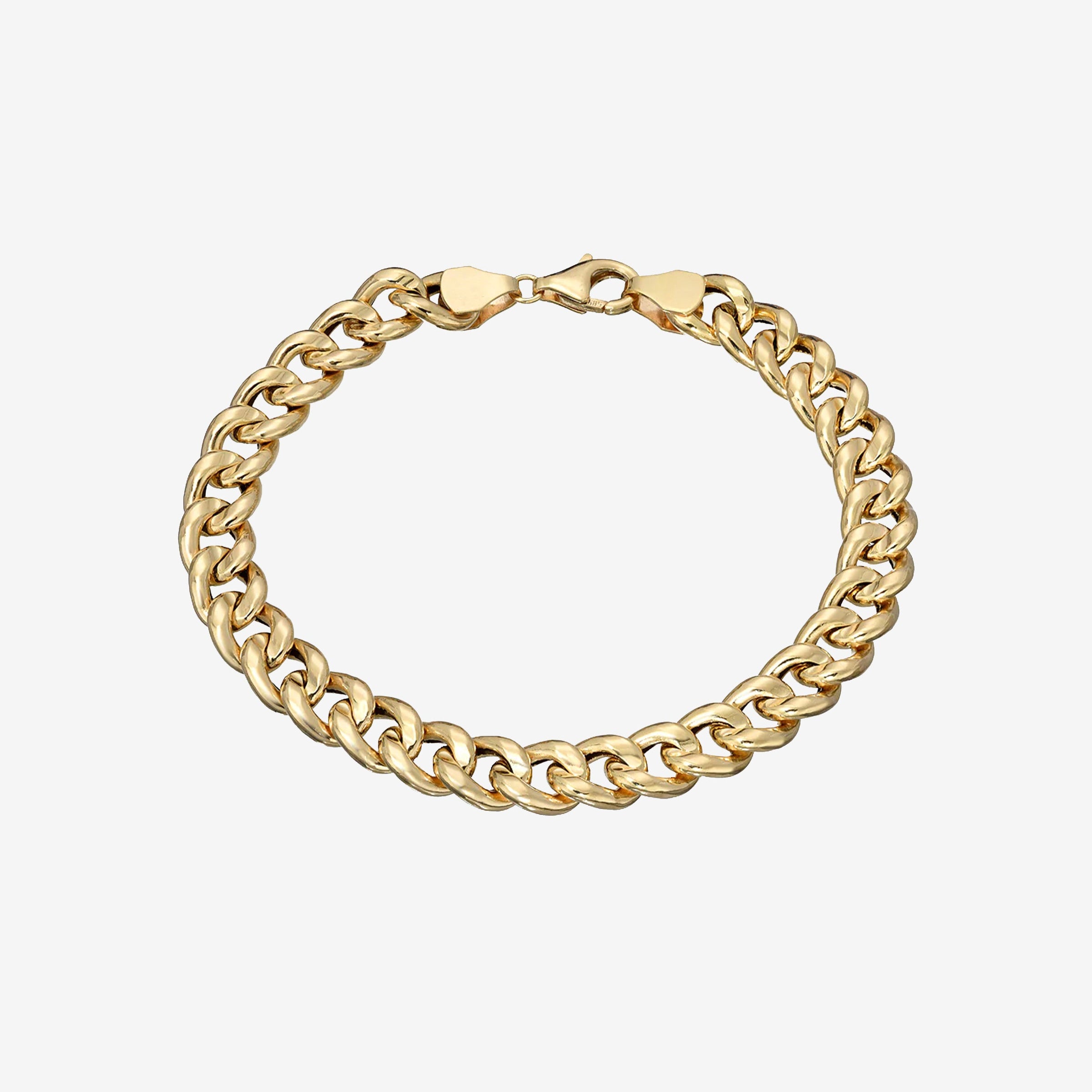 Pulsera Miami Cuban grande en oro de 14K, foto 1