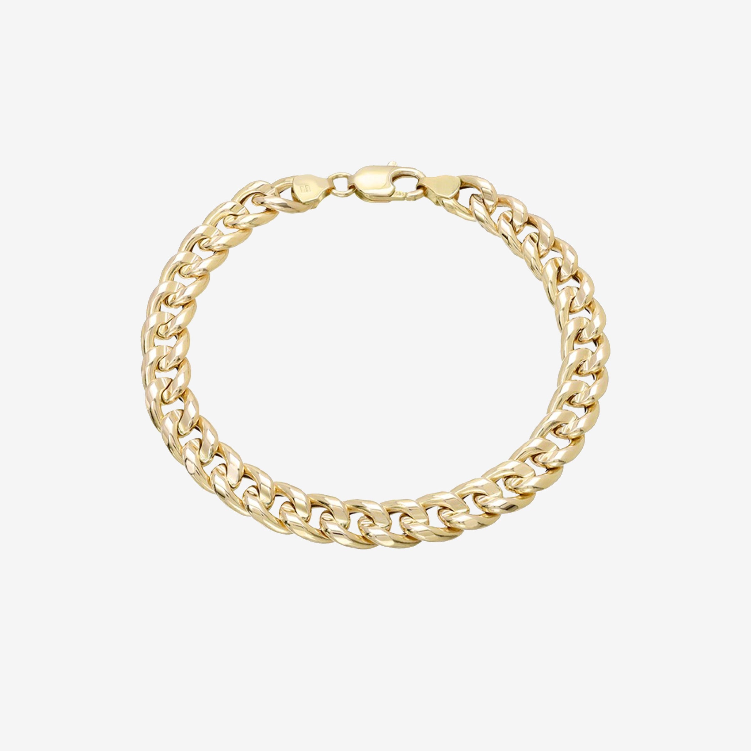 14K Gold Large Miami Cuban Link Anklet, photo 1