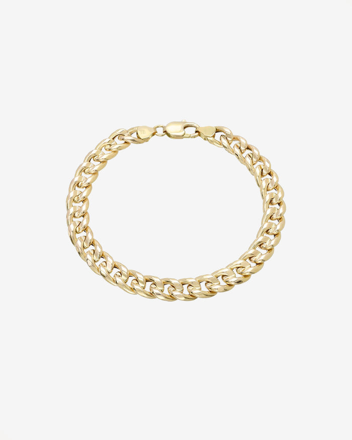 14K Gold Large Miami Cuban Link Anklet, photo 1