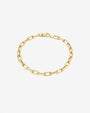 14K Gold Large Open Link Chain Bracelet, photo 1