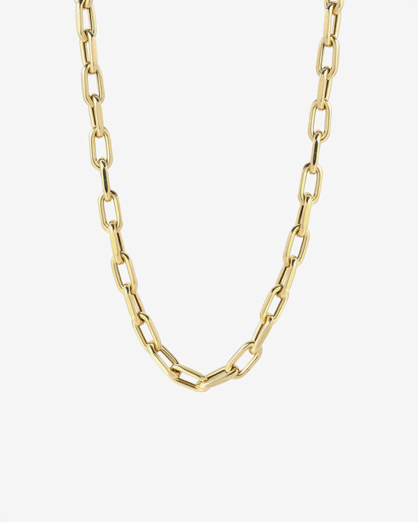 Collar de cadena de eslabones abiertos grandes en oro de 14K, foto 1