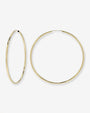 Aretes de aro de hilo grandes en oro de 14K, foto 1