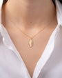 Dije de hoja en oro de 14K, foto 3