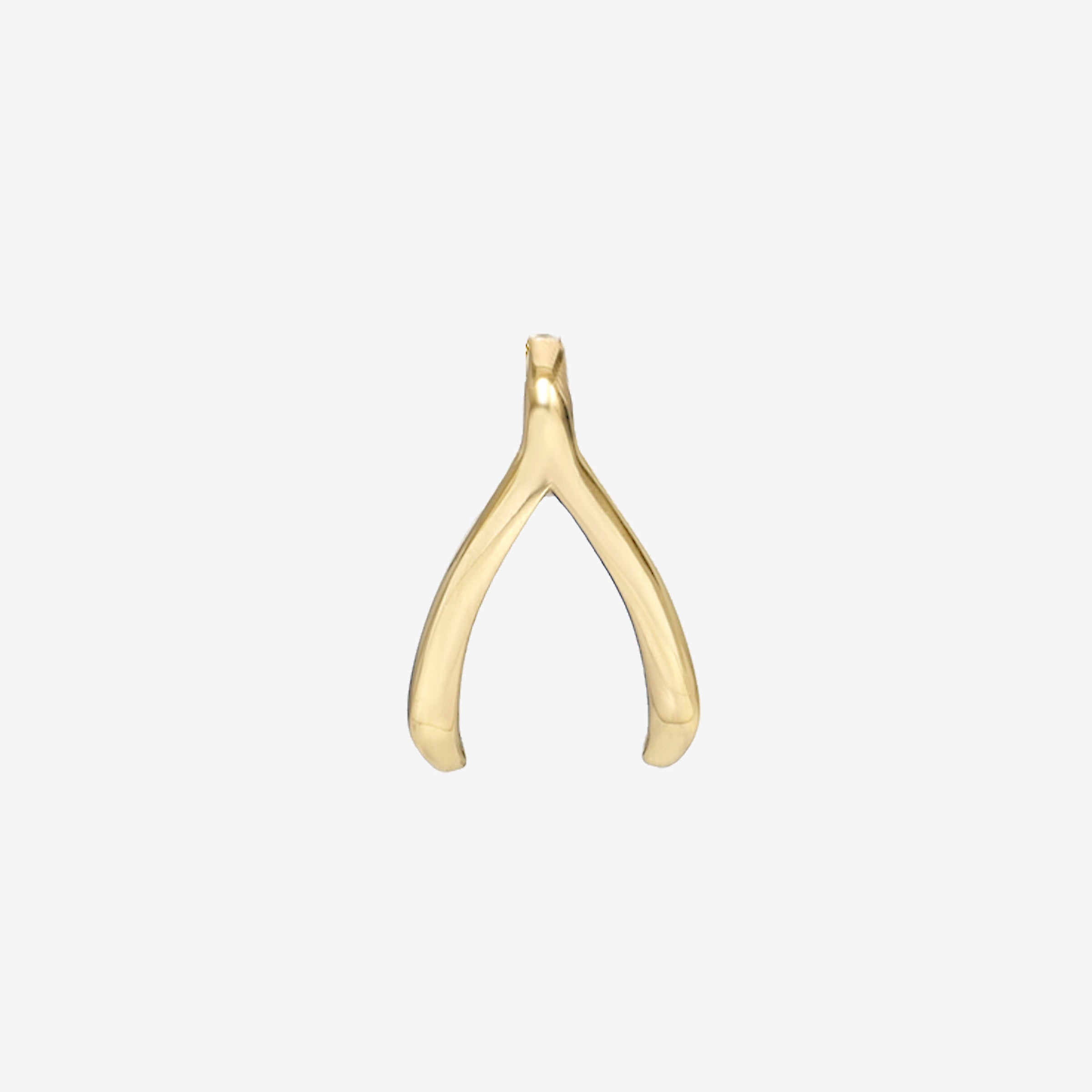 Dije de hueso de la suerte mini en oro de 14K, foto 1