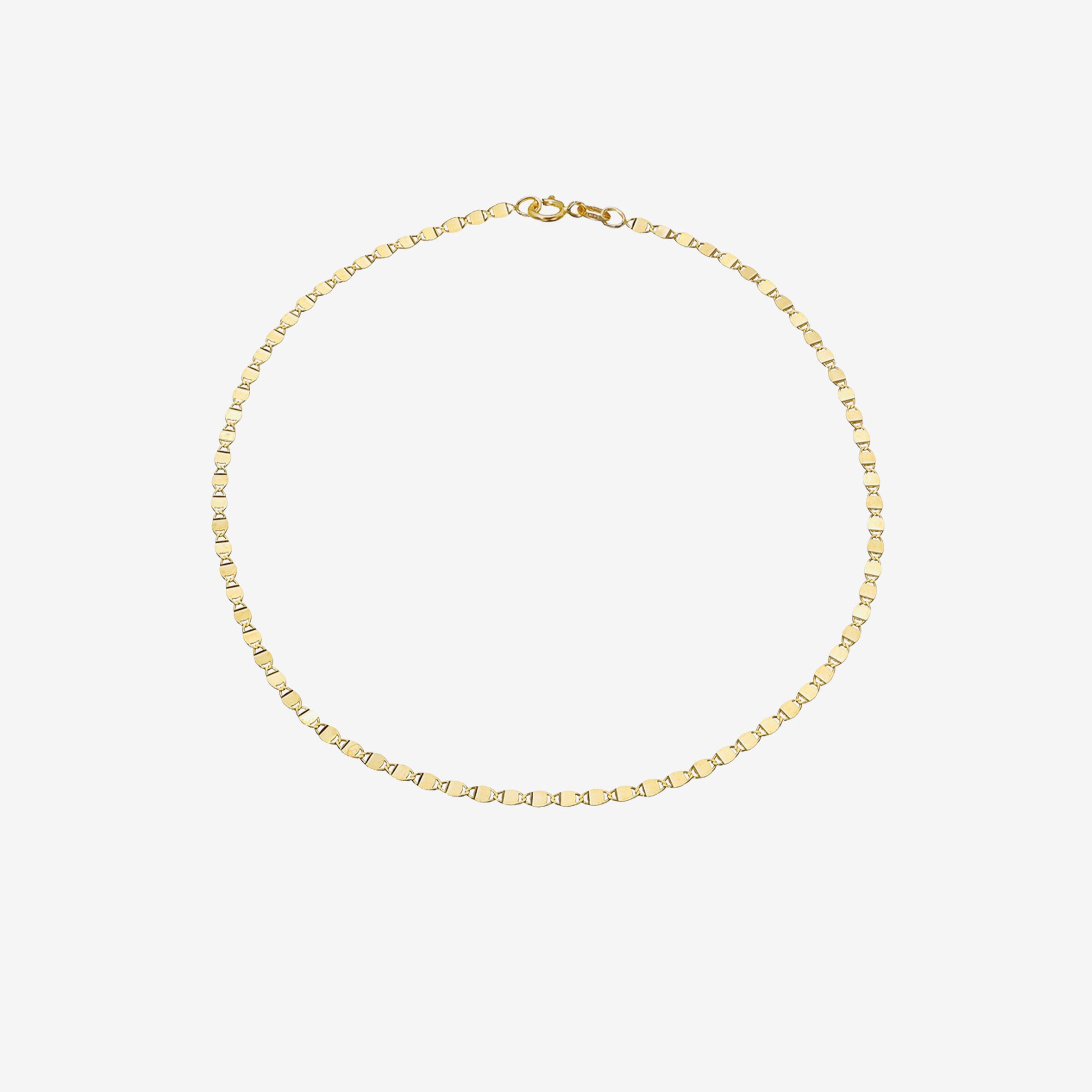 Pulsera de cadena espejo en oro de 14K, foto 1