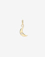 14K Gold Tiny Diamond Moon Pendant, photo 1