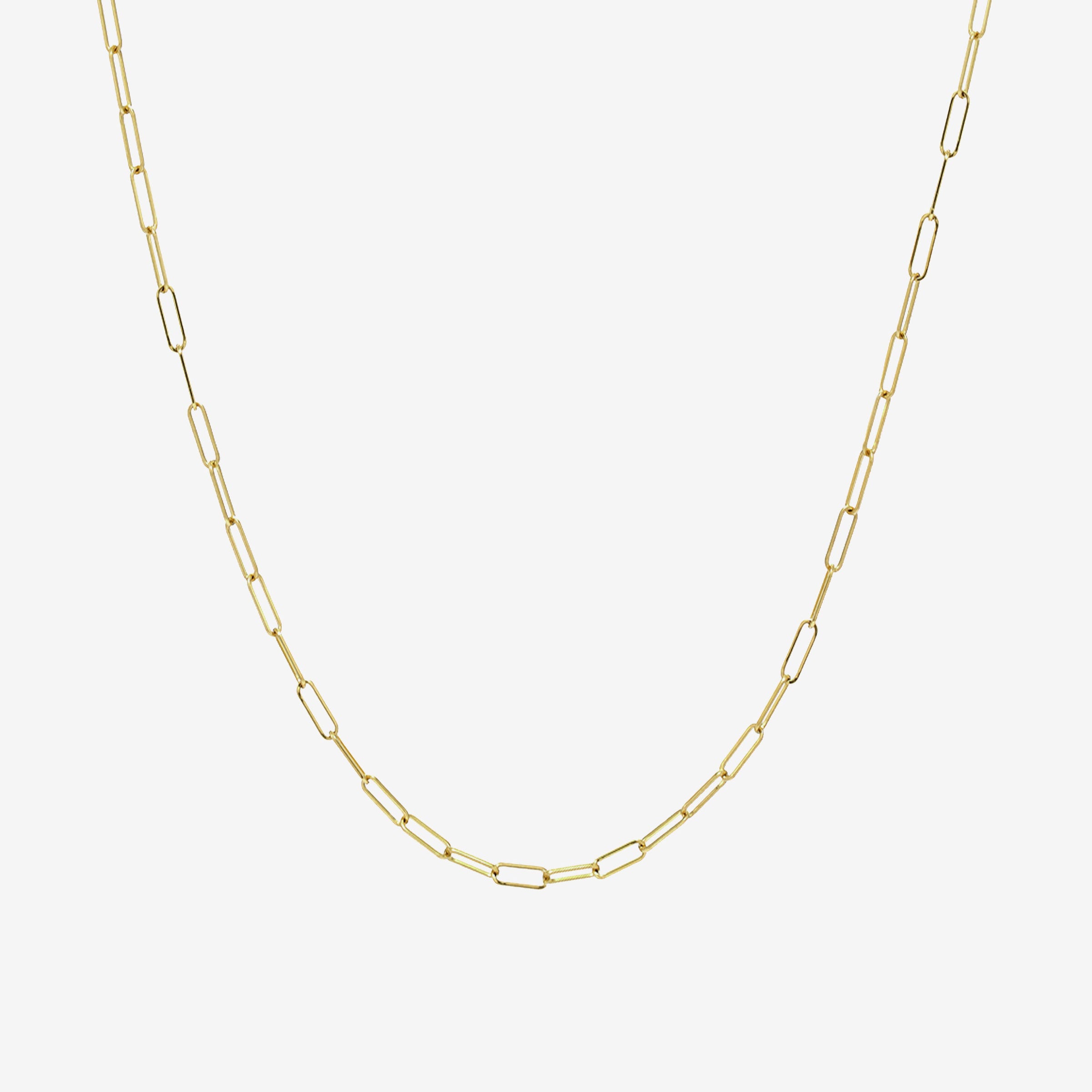 Collar de cadena de eslabón abierto en oro de 14K, foto 1