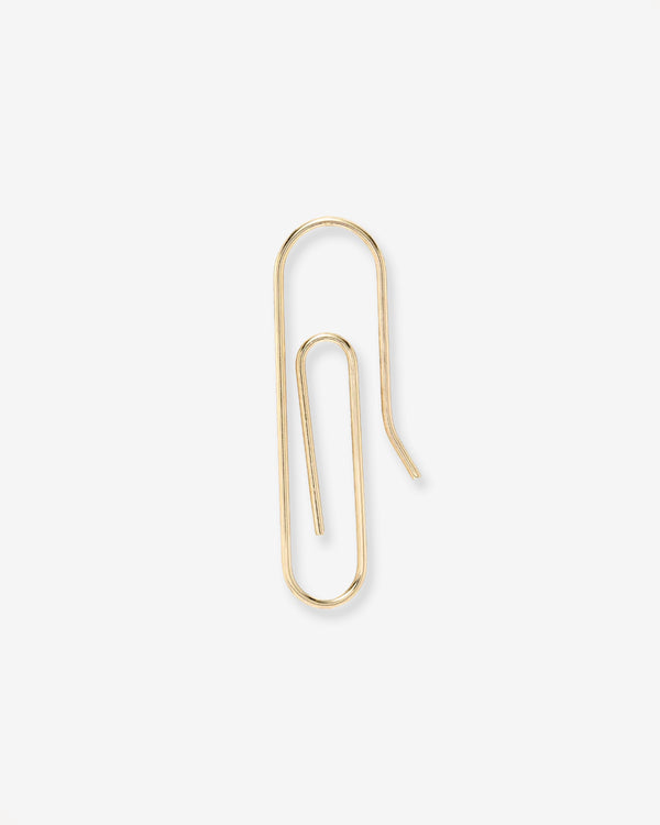 Arete Paper Clip en oro de 14K, foto 1