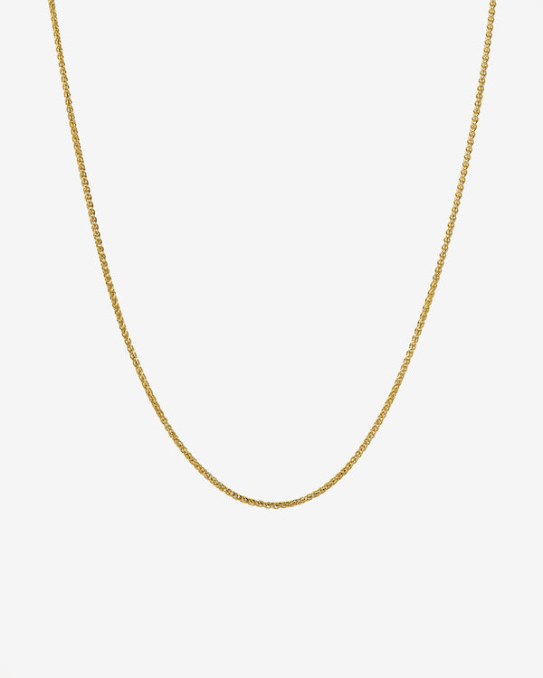 Collar de cadena de cordón en oro de 14K, foto 1