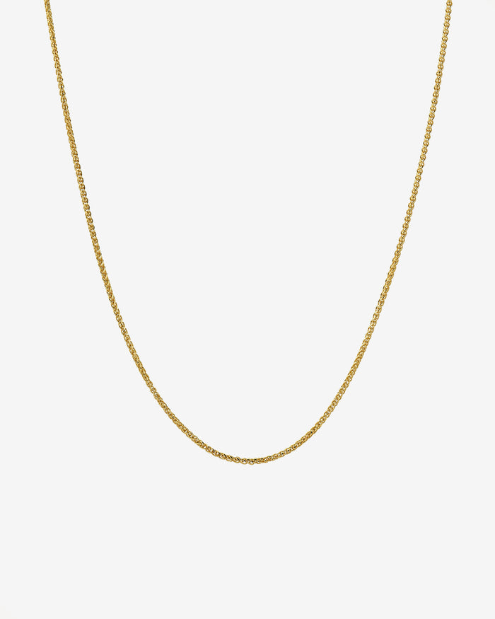 Collar de cadena de cordón en oro de 14K, foto 1