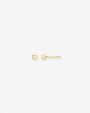 Aretes de botón de cubo pequeños en oro de 14K, foto 1