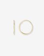Aretes de aro de hilo pequeños en oro de 14K, foto 1