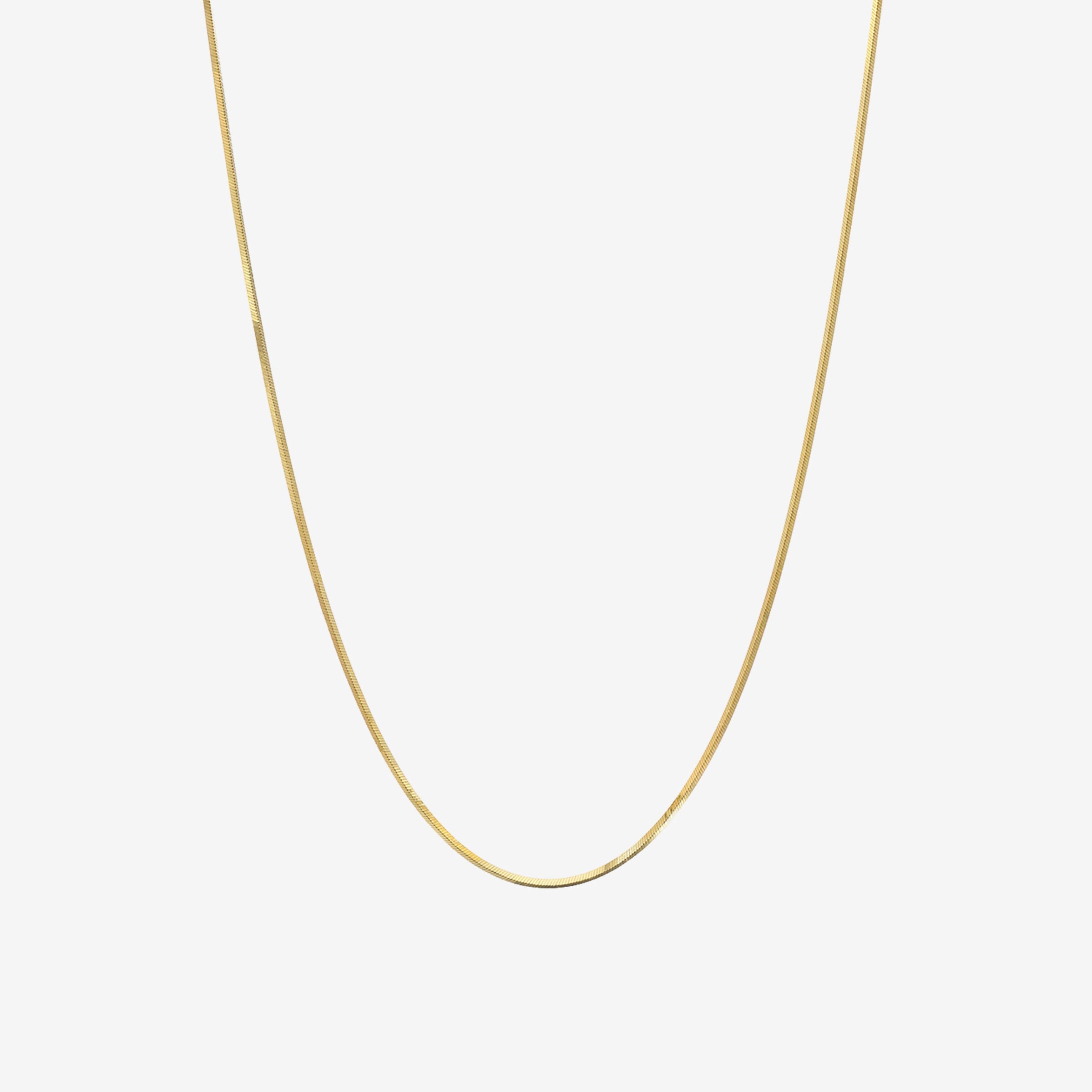 Collar de cadena de serpiente en oro de 14K, foto 1