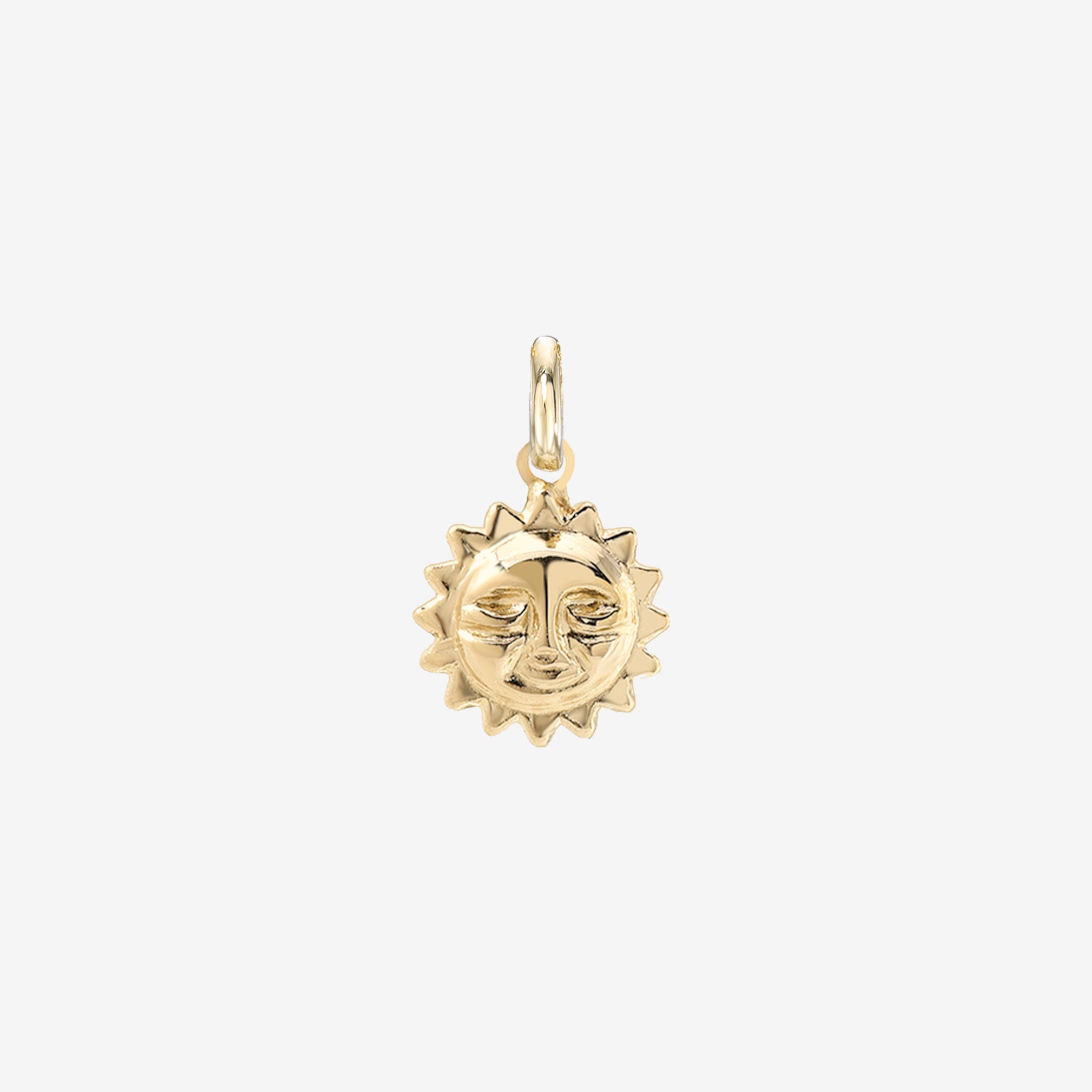 Dije de sol en oro de 14K, foto 1