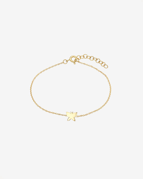 14K Gold Tiny Butterfly Bracelet, photo 1