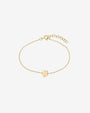 14K Gold Tiny Clover Bracelet, photo 1
