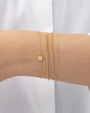 14K Gold Tiny Clover Bracelet, photo 2
