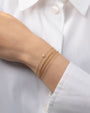 Pulsera de pequeña estrella de David con diamantes en oro de 14K, foto 2
