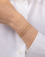 14K Gold Tiny Heart with Diamond Bracelet, photo 3