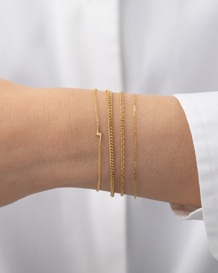 Pulsera de rayo diminuto en oro de 14K, foto 4