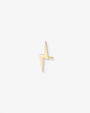 14K Gold Tiny Lightning Bolt Stud Earring, photo 1