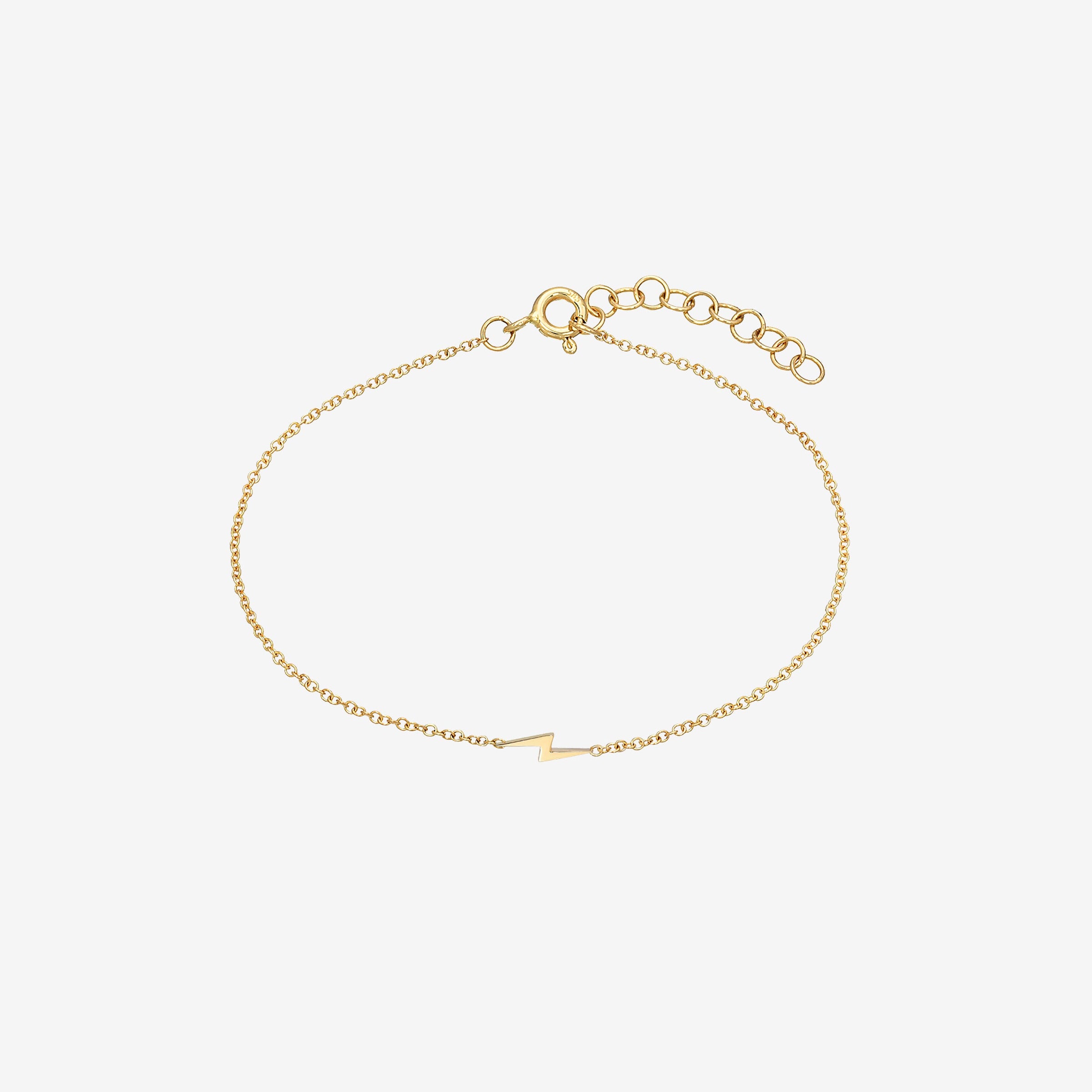 Pulsera de rayo diminuto en oro de 14K, foto 1