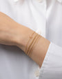 Pulsera de hueso de la suerte pequeño en oro de 14K, foto 3