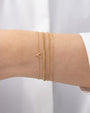 Pulsera de hueso de la suerte pequeño en oro de 14K, foto 2