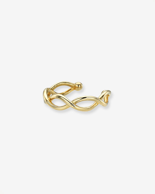 14K Gold Twist Ear Cuff, photo 1