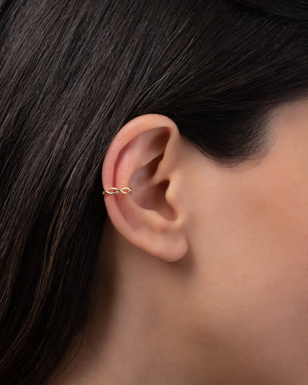 14K Gold Twist Ear Cuff, photo 2