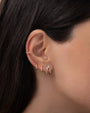 Ear cuff torcido en oro de 14K, foto 5