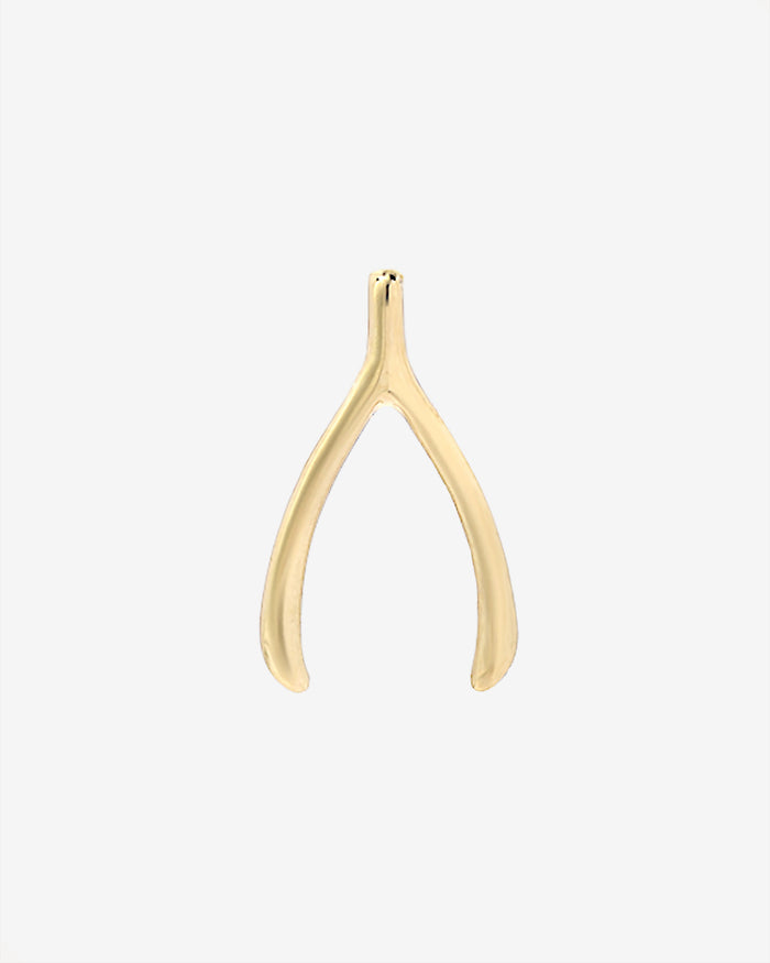 Dije de hueso de la suerte en oro de 14K, foto 1
