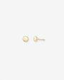 14K Gold Small Disc Stud Earrings, photo 1
