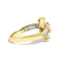 1 Ct. T.W. Princess Diamond Geometric Cocktail Ring in 14K Yellow Gold, photo 2