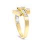 1 Ct. T.W. Princess Diamond Geometric Cocktail Ring in 14K Yellow Gold, photo 5