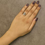 1 Ct. T.W. Princess Diamond Geometric Cocktail Ring in 14K Yellow Gold, photo 3