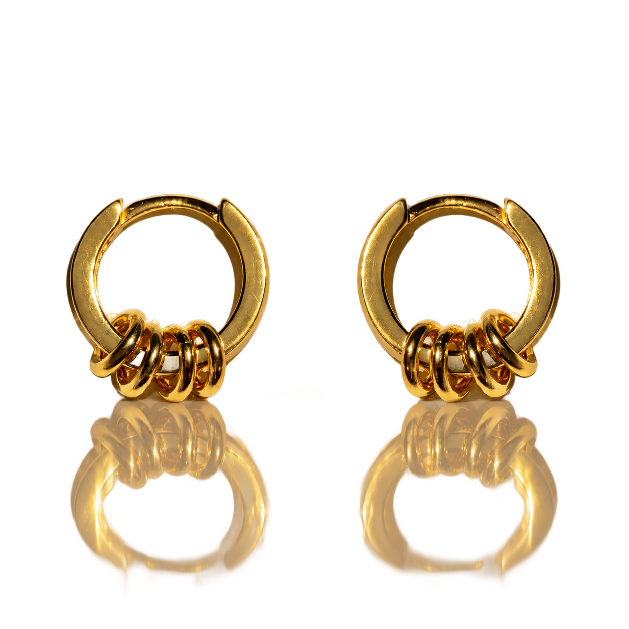 Links Hoop Earrings, photo 1
