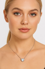 Cubic Zirconia Heart Pendant Necklace, photo 4