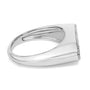 Anillo infinito con detalle de diamante en plata de ley bañada en oro amarillo de 14K, foto 2