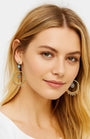 Vintage Boho Dangle Hoop Earrings, photo 2