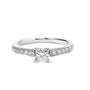 1/2 Ct. T.W. Diamond Princess-Cut Diamond Engagement Ring in 14K White Gold, photo 1